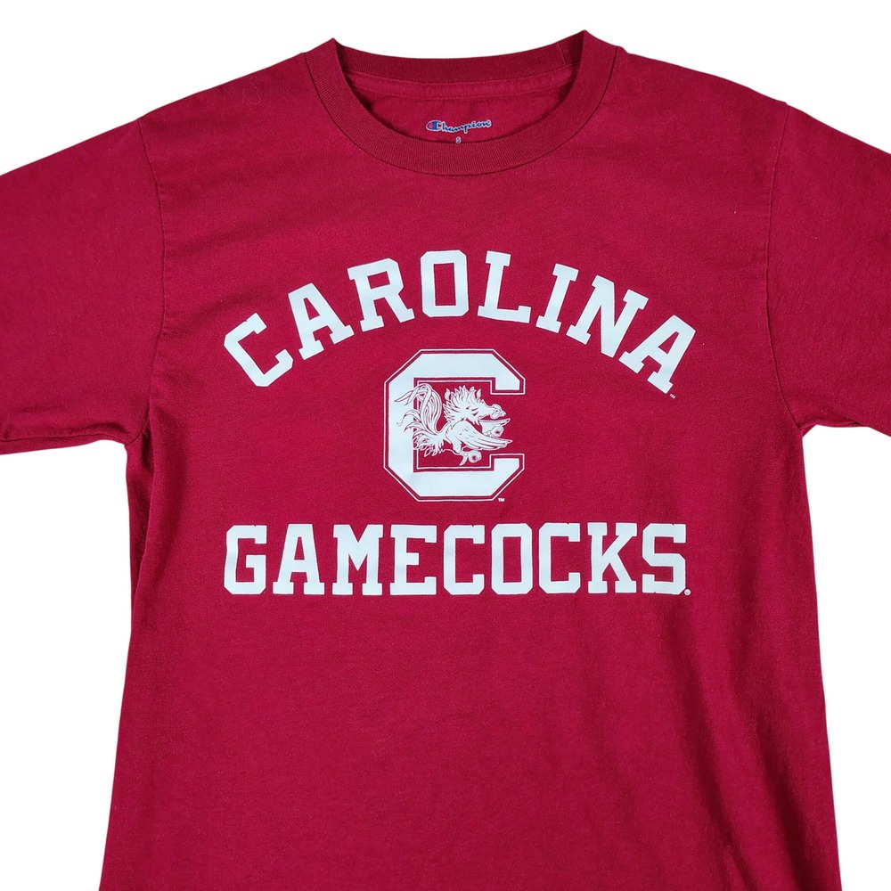 Champion Mens S South Carolina Gamecocks Tee Red Cotton Collegiate Gorpcore
